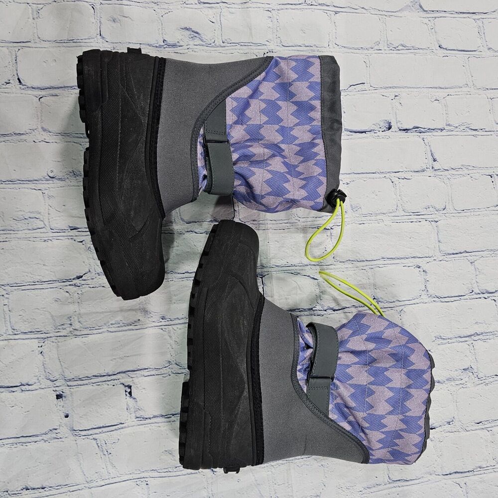 Columbia WOMENS YOUTH SZ 6 Powderbug Plus II Print Snow Boot Waterproof Purple - Picture 6 of 11